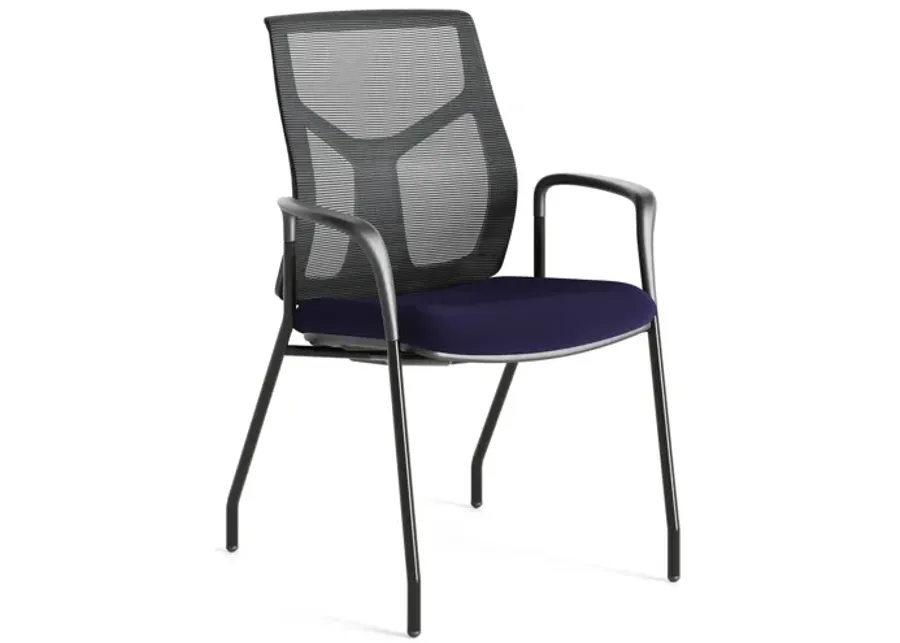 OfficeSource Starlight Executive Guest Chair with Black Frame-27