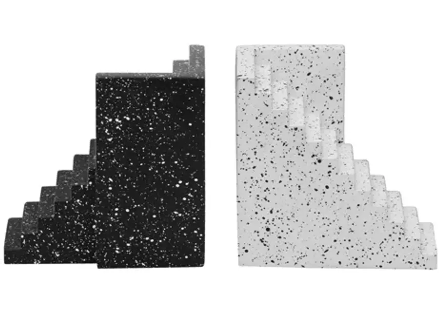 Gabby Speckled Black and White Stairway Bookends-9 1 75487-gabby-speckled-black-and-white-stairway-bookends-9-1.webp