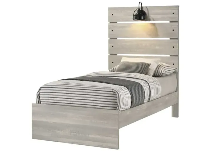 Dixon White Twin Bed