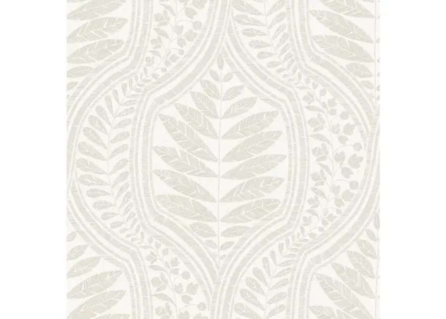 Juno Beige Ogee Wallpaper-20