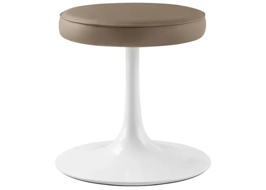 Lippa Vegan Leather Round Stool-17