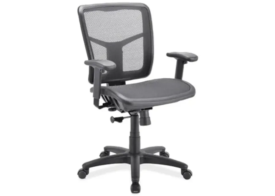 CoolMesh Basic Task Chair with Fabric Seat and Black Frame-25