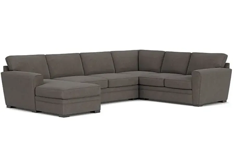 Zephyr 4-Piece Corner Sectional with Right-Arm Facing Loveseat by Jonathan Louis-137