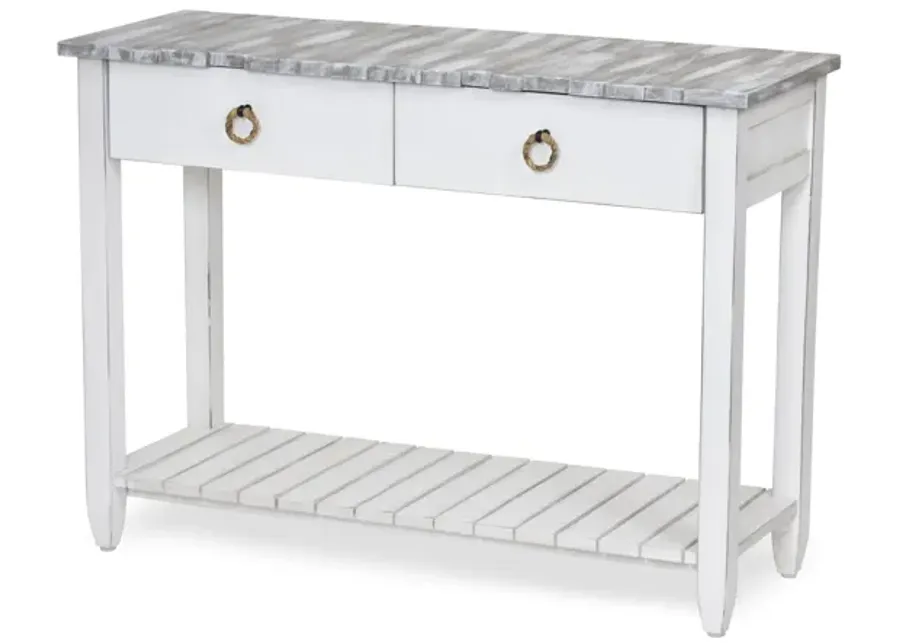 Picket Fence Console Table - Grey-42