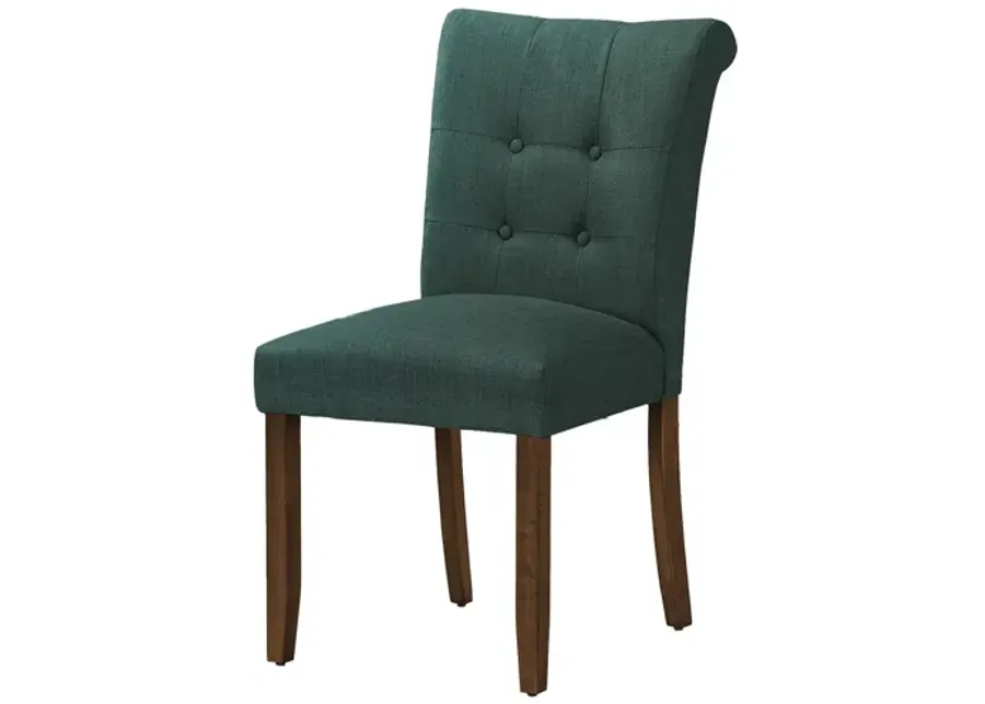 Monarch Specialties I 1220 - 38" Blue Upholstered Dining Chair (Set of Two)-25