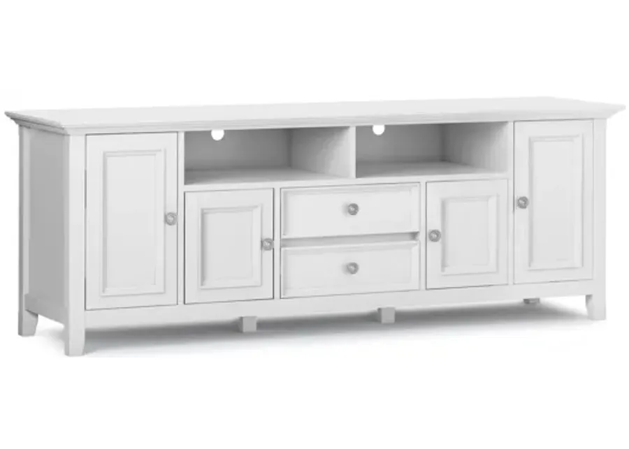 Amherst 72 inch Wide TV Media Stand - White-72
