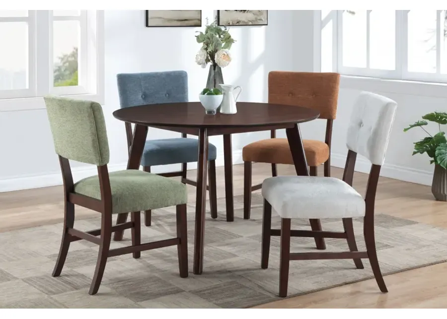 Ellis 47" Round Table + Multi Chairs-47