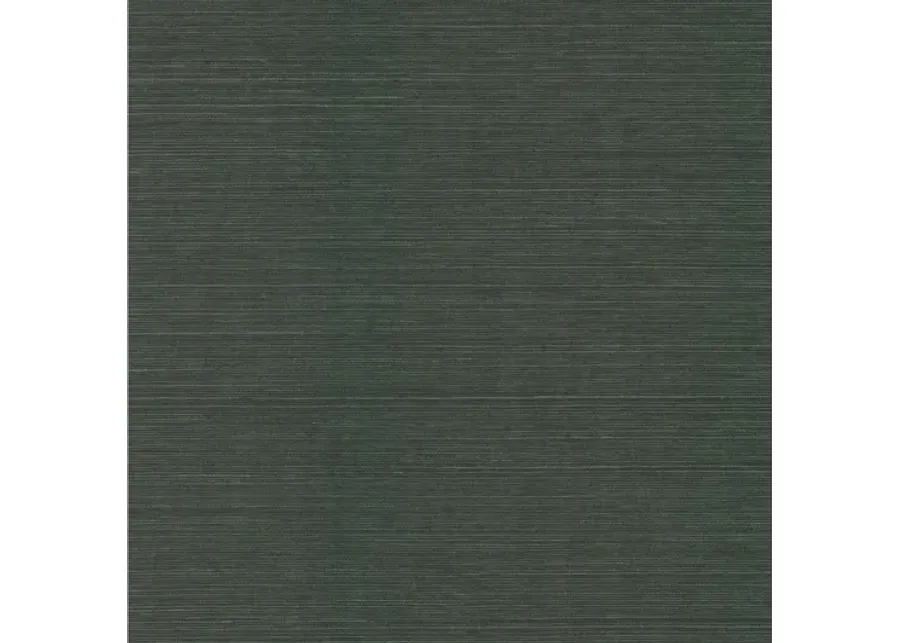 Colcord Dark Green Sisal Grasscloth Wallpaper-36