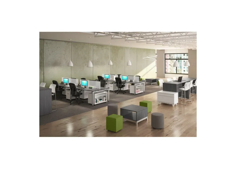 OfficeSource CoolMesh Synchro, High Back Mesh Chair with Seat Slider and Black Frame-26