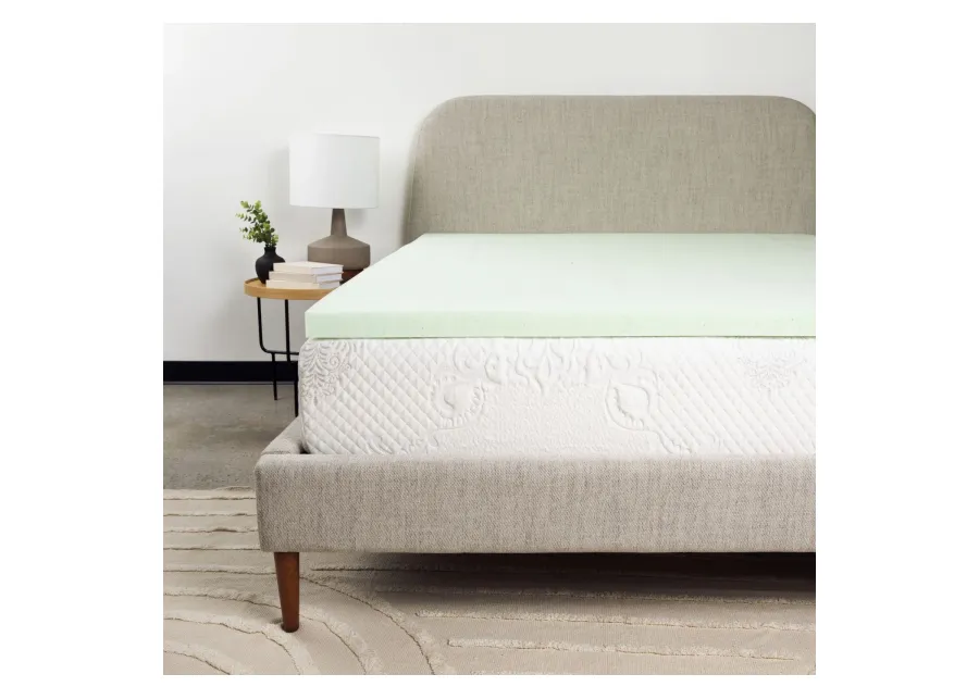 Bridgevine Home 2 inch Twin Size Cool Gel Memory Foam Mattress Topper-37