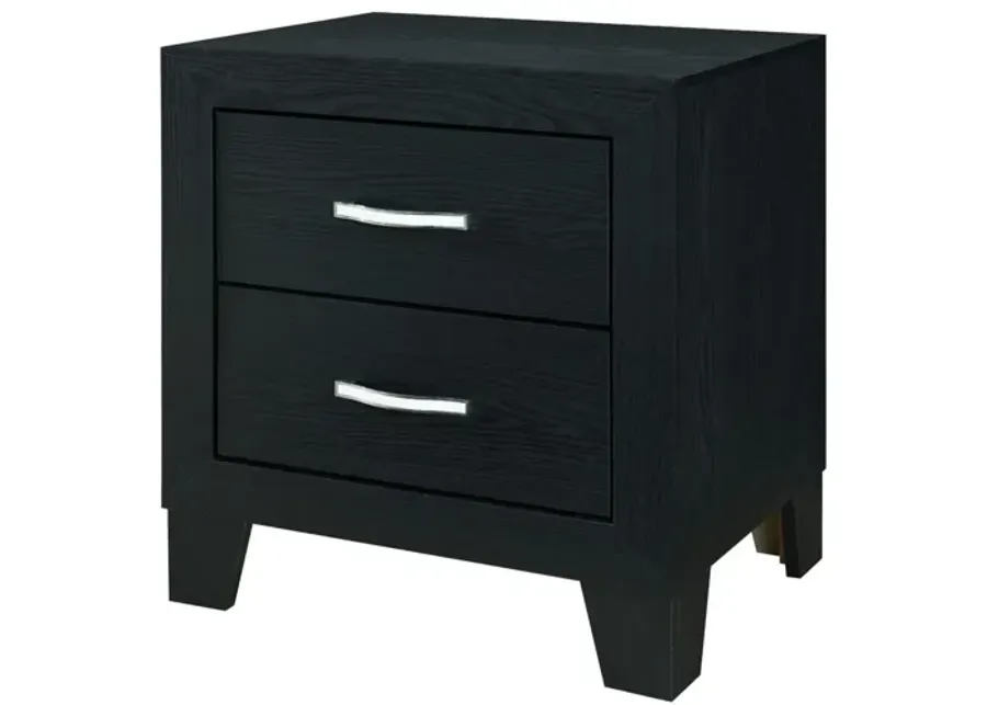 Reid Black Nightstand-22