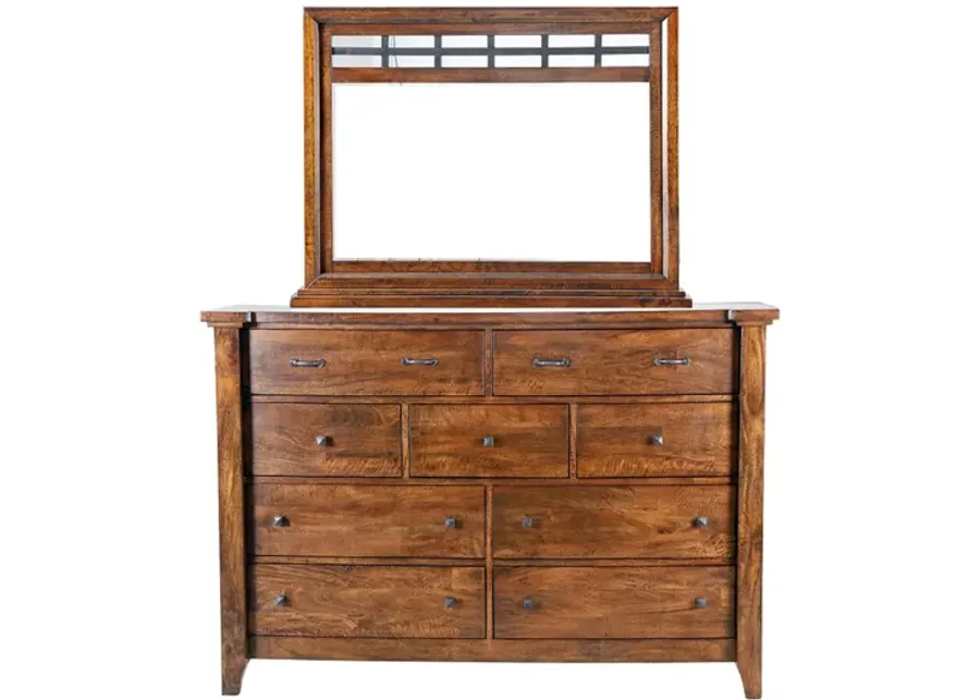 Whistler Solid Mango Dresser + Mirror-63
