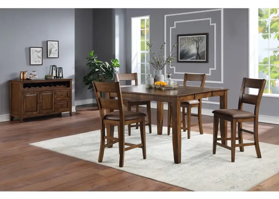 Mango Extendable Counter Table + 4 Stools-54