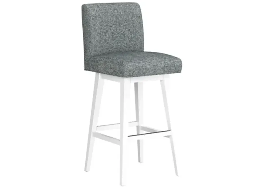 Parson Grey Seat + White Adjustable Swivel Base-17