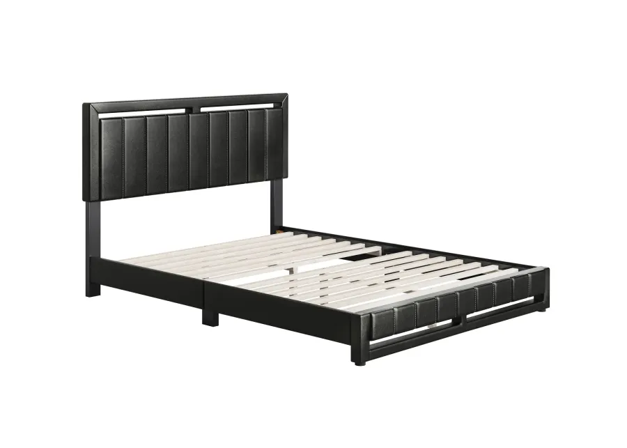 Bethel Queen Platform Bed - Black-64