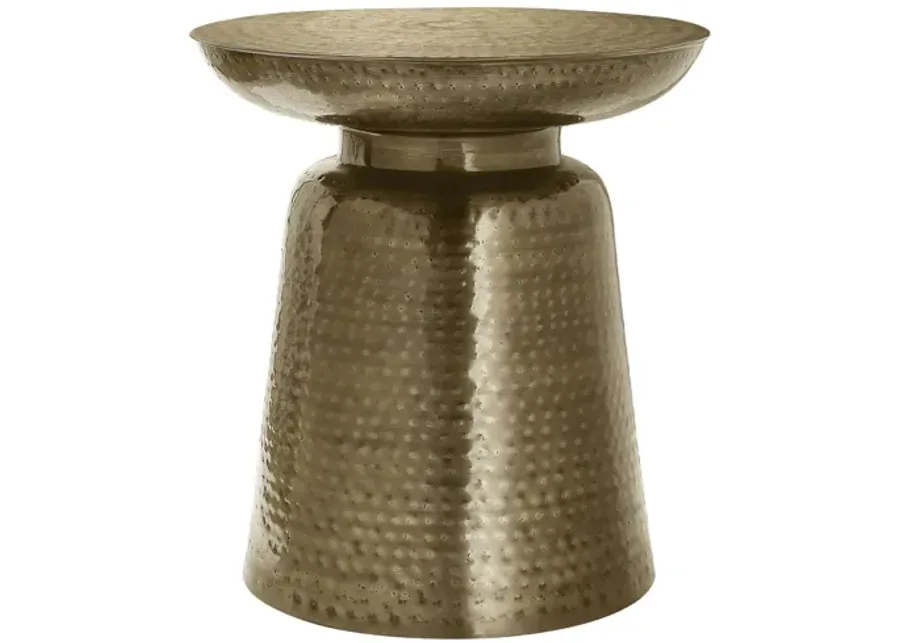Monarch Specialties I 3914 - Gold Drum Table-20