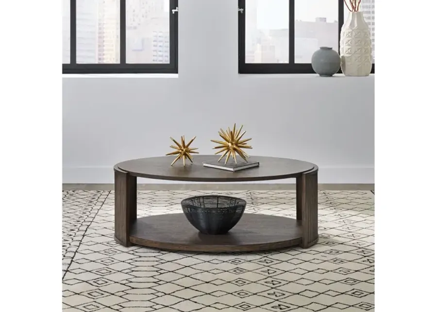 City View Oval Coffee Table-50