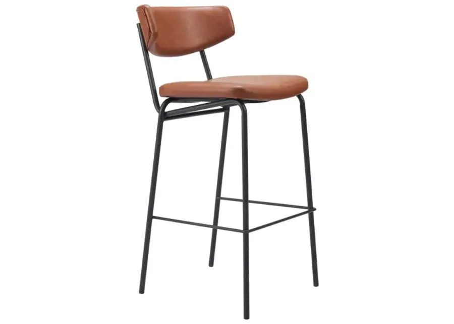 Charon Barstool (Set of 2) Vintage Brown-18