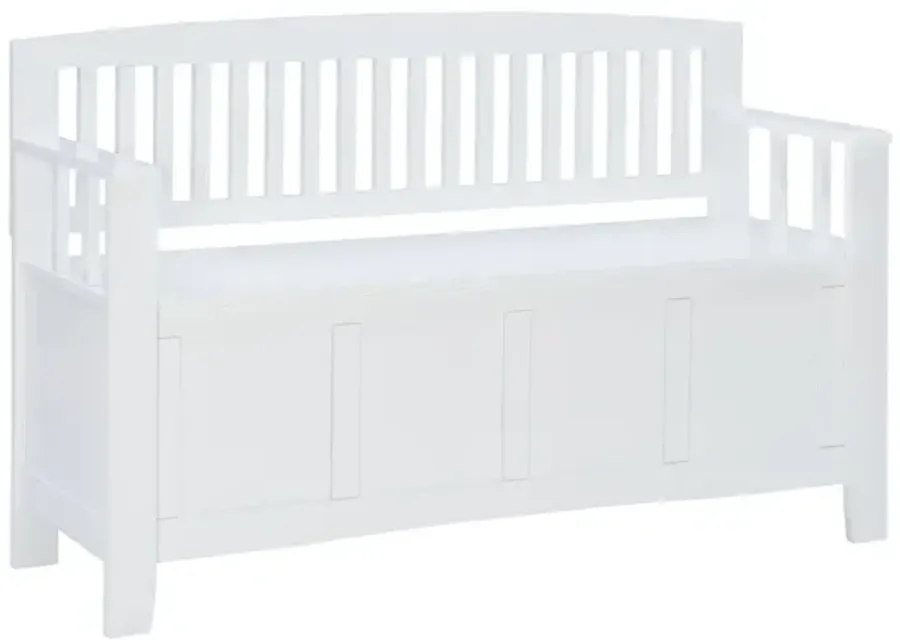 Cynthia White Storage Bench-50