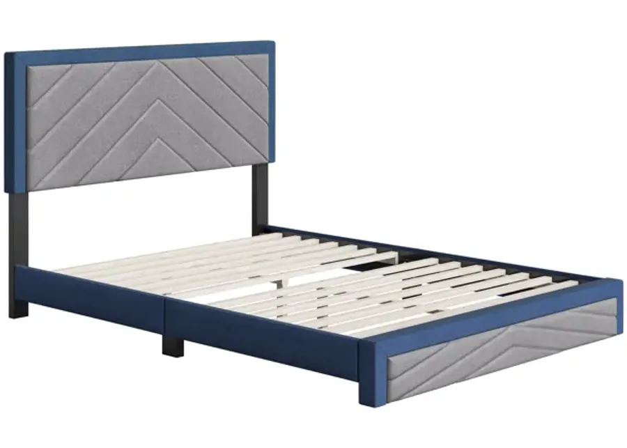 Batavia Full Platform Bed - Blue-58