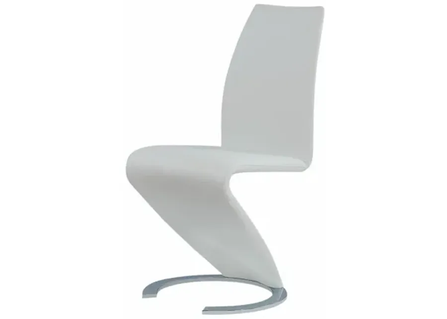 Global Furniture USA Set of Two White Z-Shaped Dining Chairs - D9002DC-WH (M)-25
