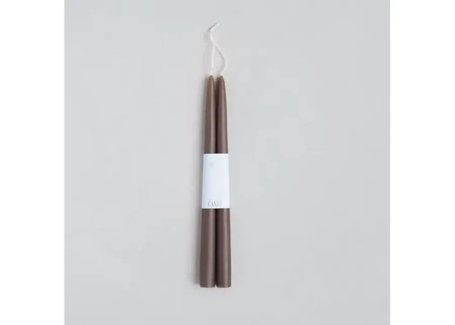 12" Dipped Peat Taper Candles-1