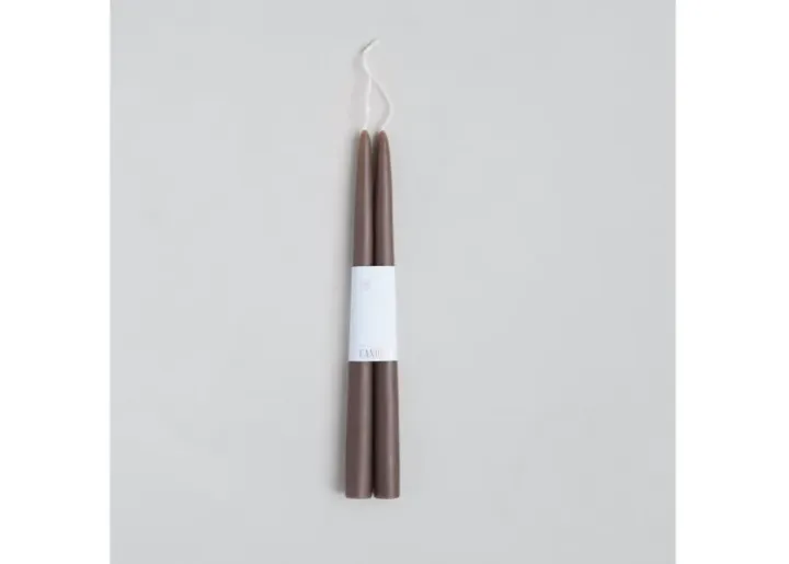 12" Dipped Peat Taper Candles-1