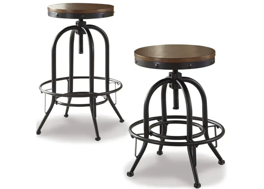 Valebeck Counter Swivel Height Bar Stool Set of Two-18