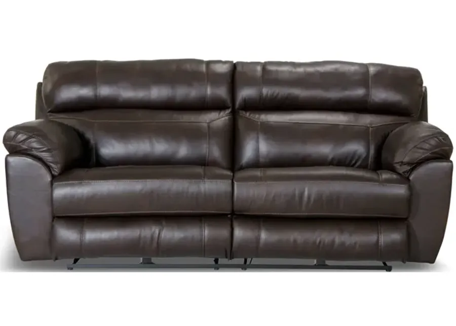 Watson Leather Power Reclining Sofa - Chocolate