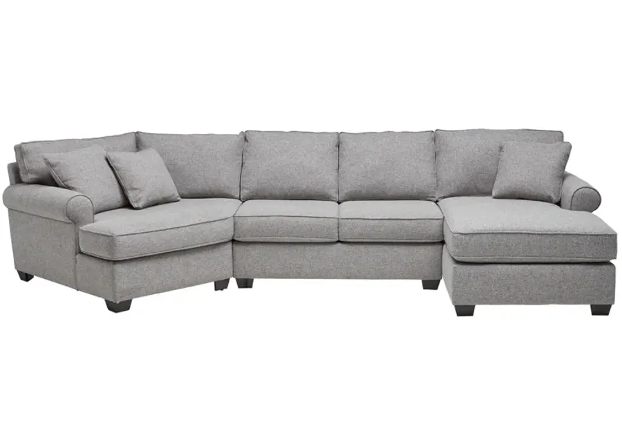 Marisol 3-Piece Sectional with Left Arm Facing Cuddler by Detroit Furniture Collection-155