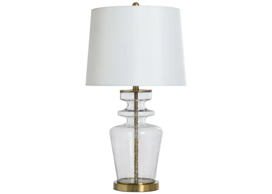 Clear Light Brass Table Lamp-16