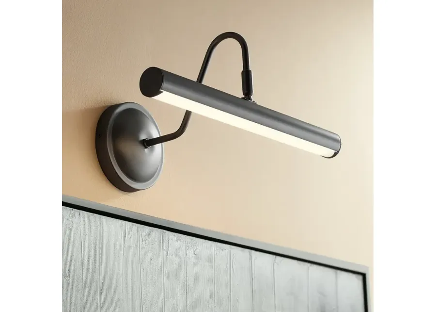 Possini Euro Renaissance 16" Wide Plated Graphite LED Picture Light-black