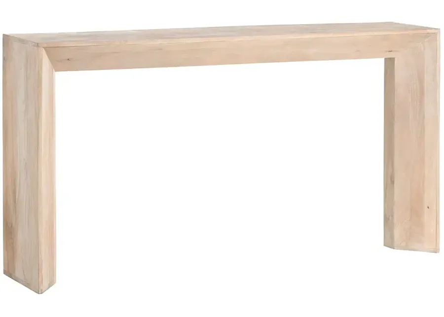 Crestview Collection Sydney 68"W Natural Wood Console Table-68