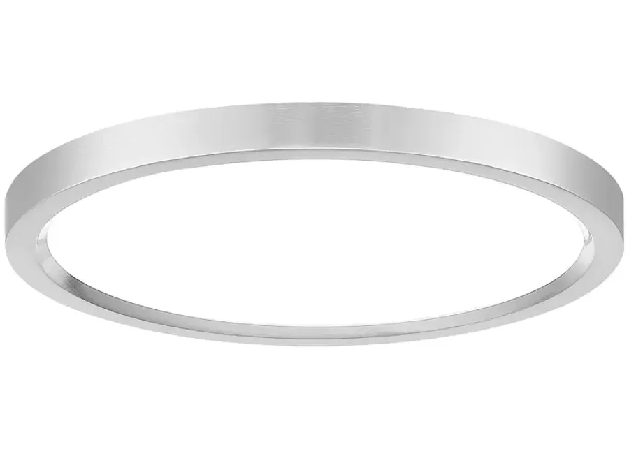 Minka Lavery 15" Wide Round Modern LED Ceiling Light in Nickel-silver