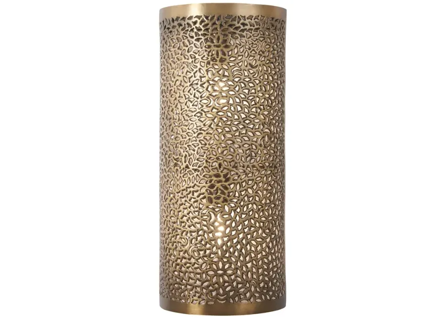 Metropolitan Moradabad 2-Light 10-in Gilded Brass Wall Sconce-gold