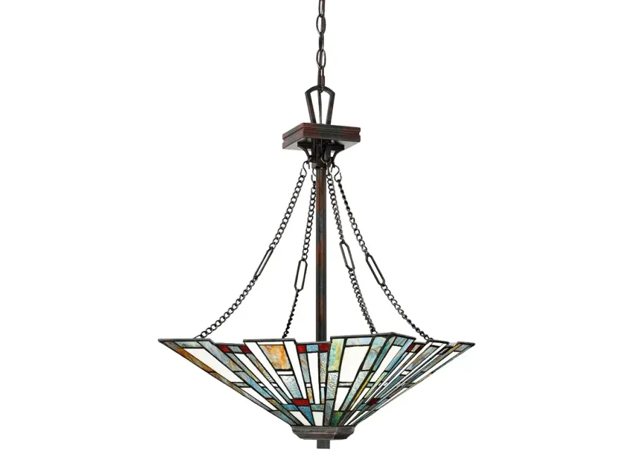 Quoizel Maybeck 17" Wide Valiant Bronze Pendant Light-17