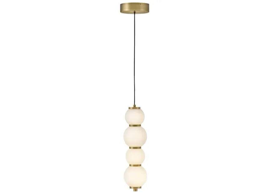 Hinkley Trigo 6" Wide Lacquered Brass Mini Pendant-6