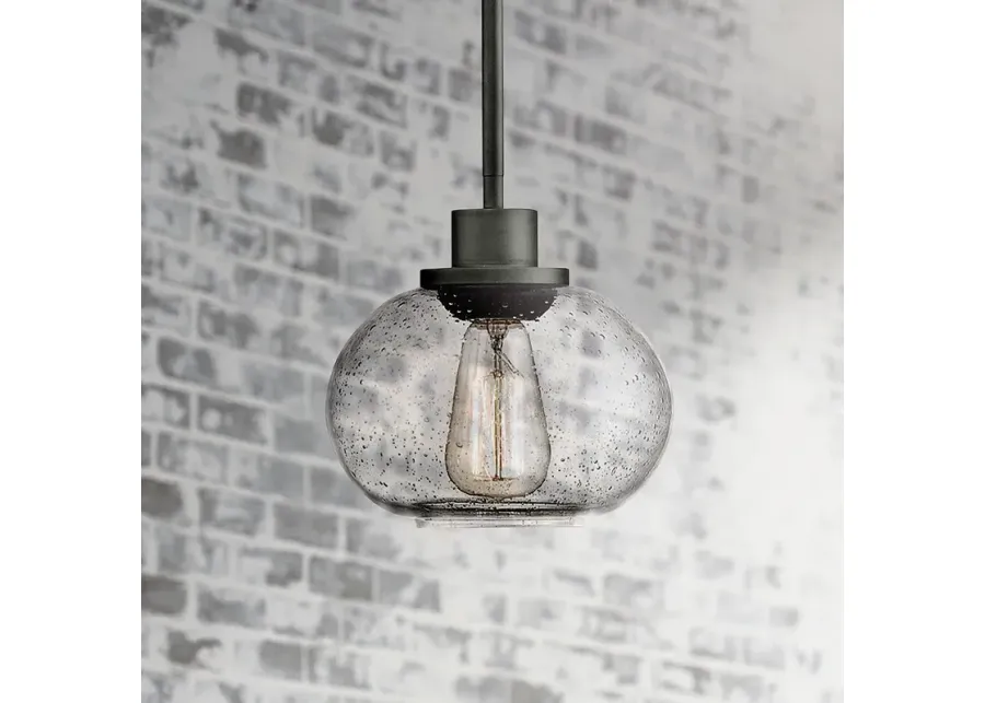 Quoizel Trilogy 8" Wide Old Bronze Mini Pendant-brown