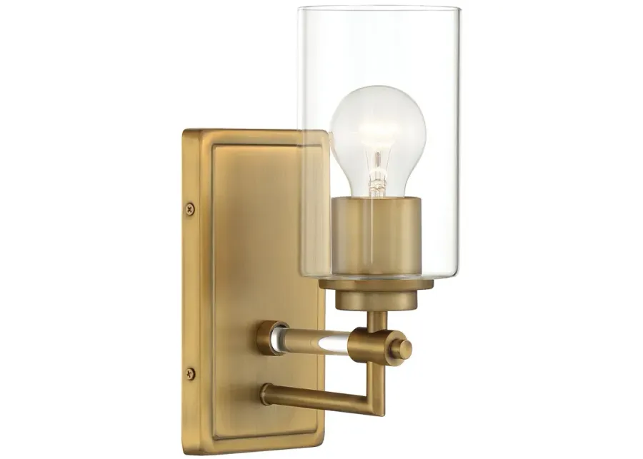 Minka-Lavery Binsly 1-Light Aged Brass Bath Vanity-gold