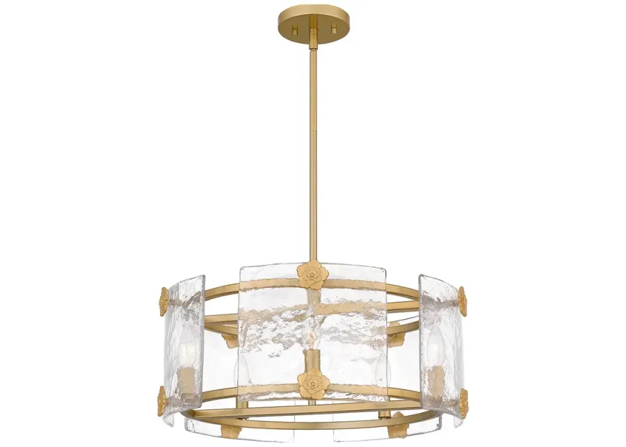Quoizel Jolie 21" Wide Light Gold 6-Light Pendant-gold