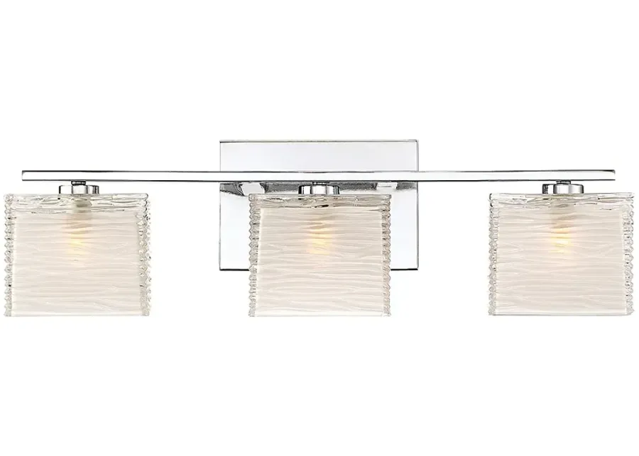 Quoizel Westcap 22 1/2" Wide Polished Chrome 3-Light Bath Light-silver