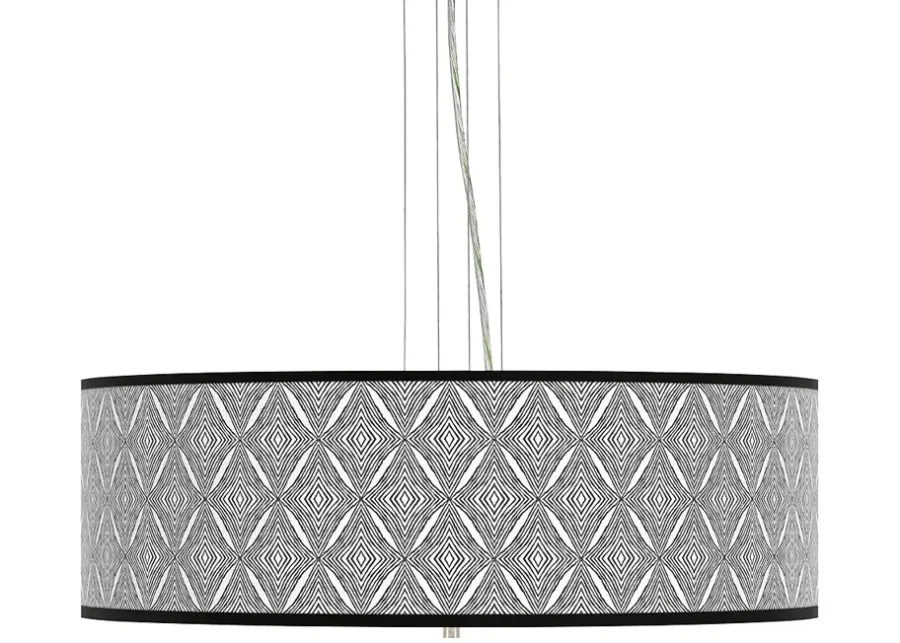 Moroccan Diamonds II Giclee 24" Wide 4-Light Pendant Chandelier-24