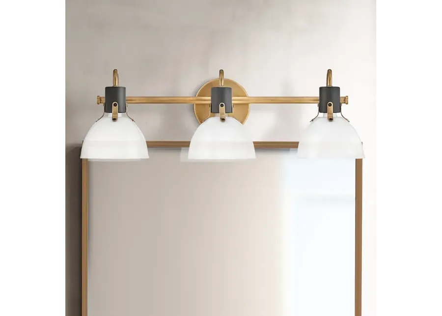 Hinkley Argo 24 1/2" Wide Heritage Brass 3-Light Bath Light-gold
