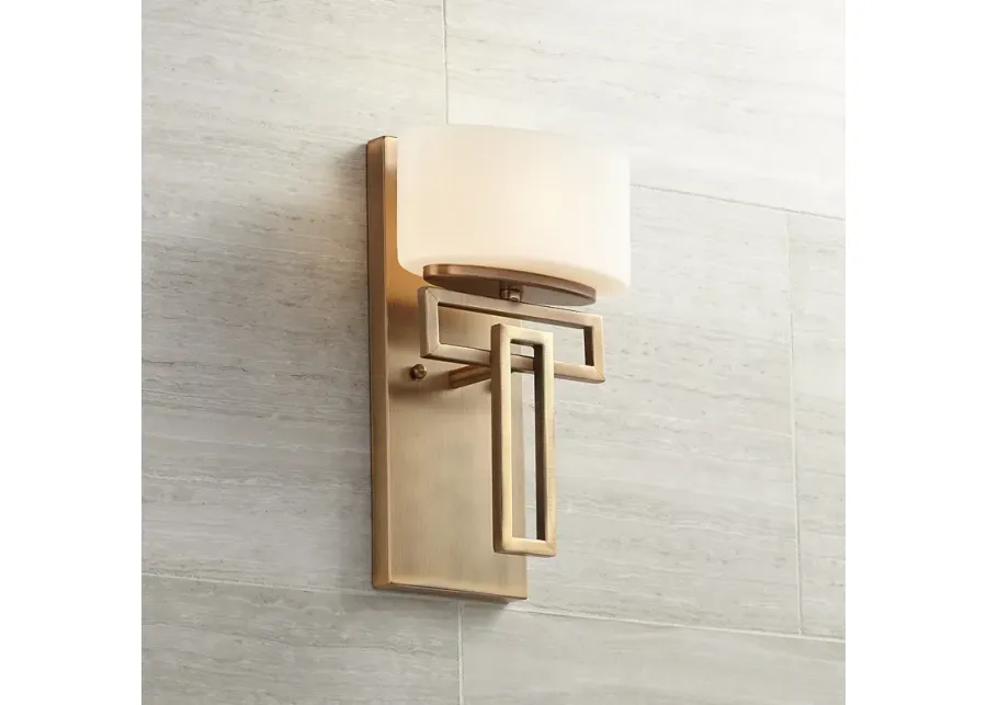 Hinkley Lanza 12" High Modern Luxe Brushed Bronze Wall Sconce-gold