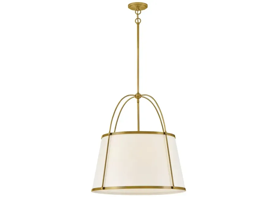 Clarke 24 1/2" Wide Lacquered Dark Brass Pendant Light-gold