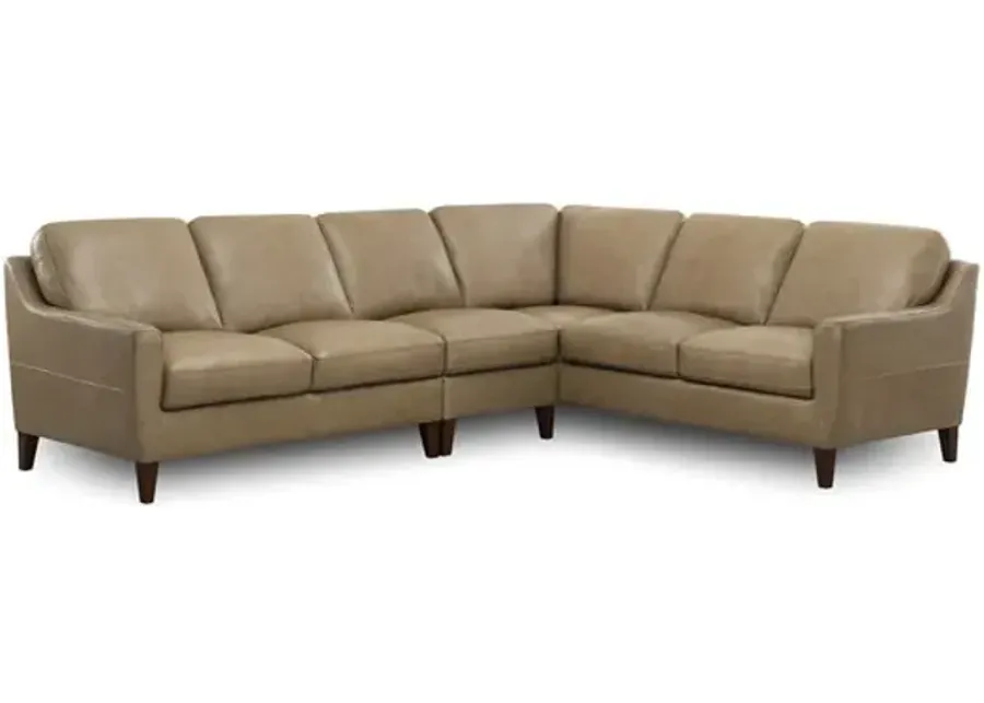 Purdy 3 Piece Leather Sectional