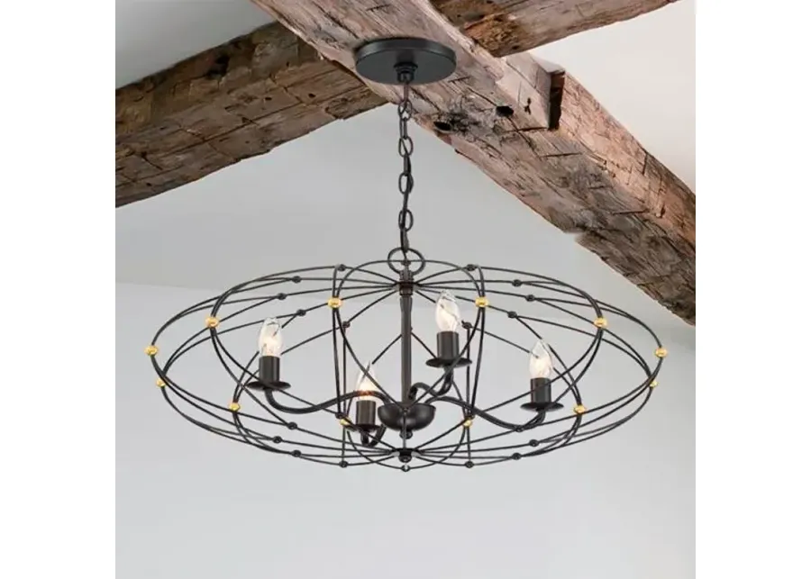 Crystorama Zucca 24 1/2"W English Bronze 4-Light Chandelier-brown 1 81986-crystorama-zucca-24-1-2-w-english-bronze-4-light-chandelier-brown-1.webp