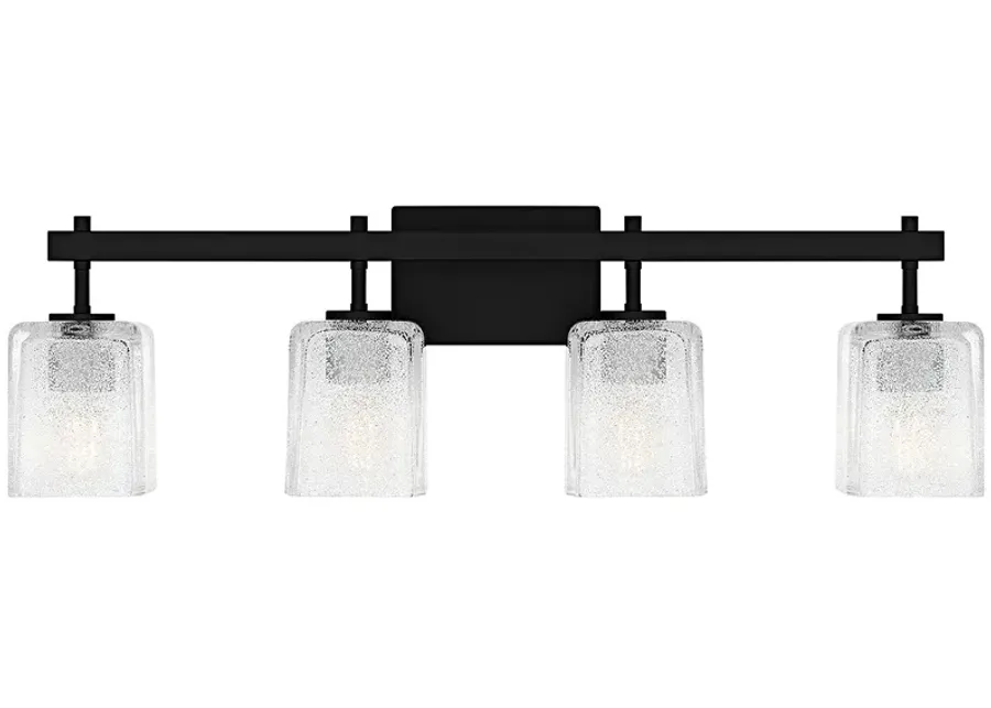 Brenthouse 4-Light Matte Black Bath Light-black