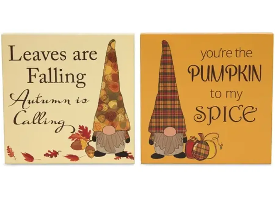 Gnome Fall Sign