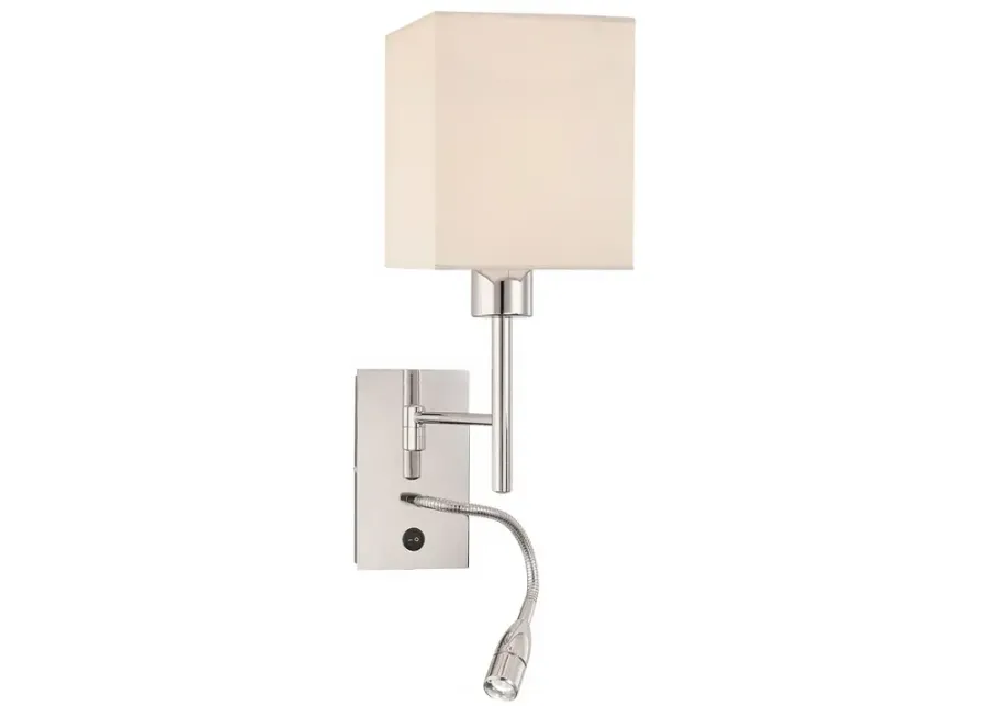George Kovacs Multi-Function Plug-In Wall Light with LED-silver